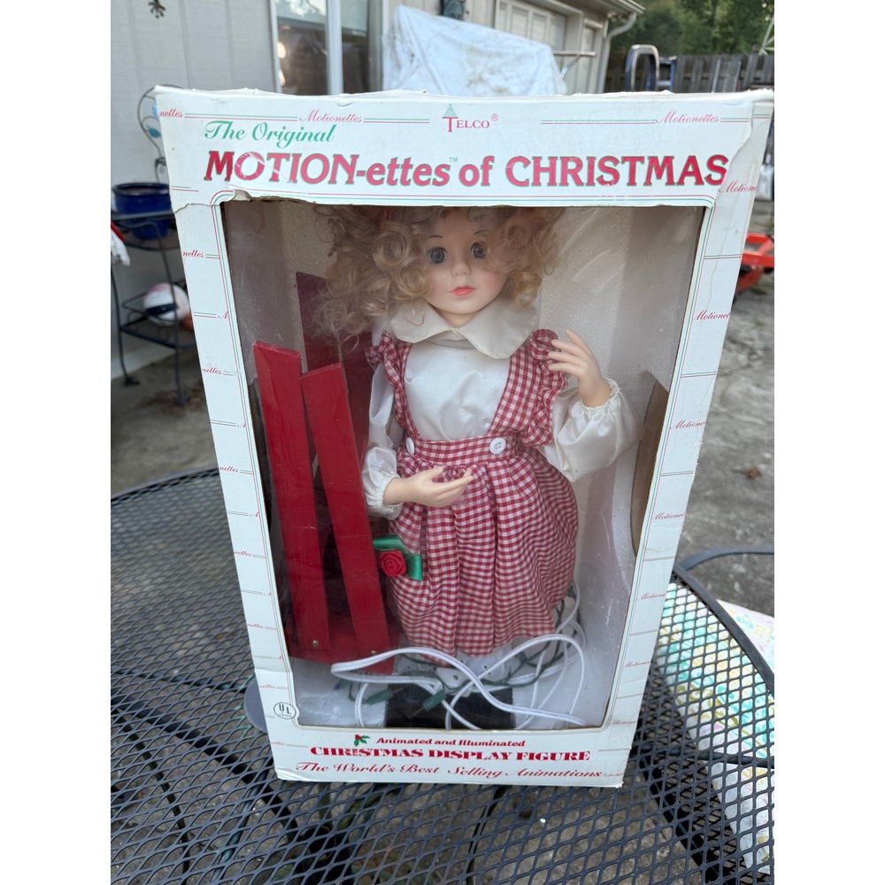 Telco Motion-ettes of Christmas Tree Trimmer‎ Animated Figure 21in Vintage 90222